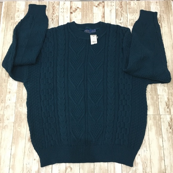 NWT Vtg Cambridge Classics Mervyns Teal Sweater - Picture 4 of 10